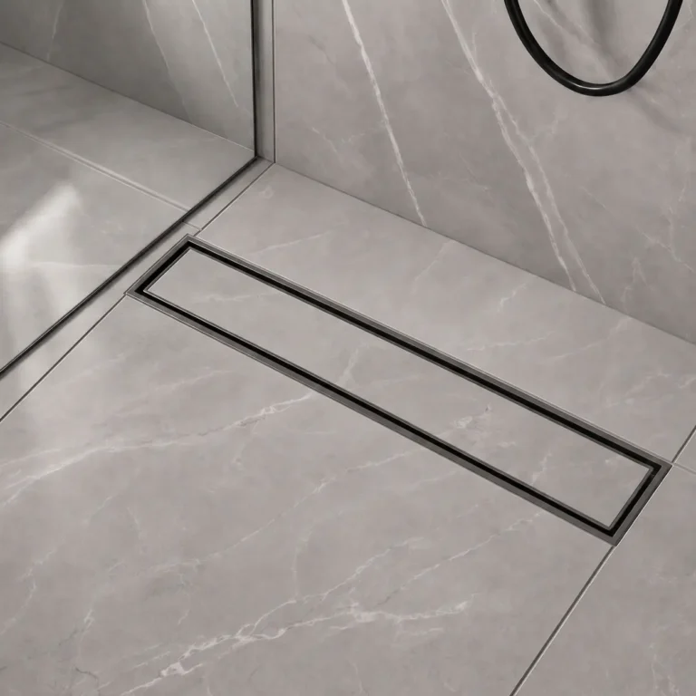 FD-05 3x18 tile insert floor waste in stainless steel 304